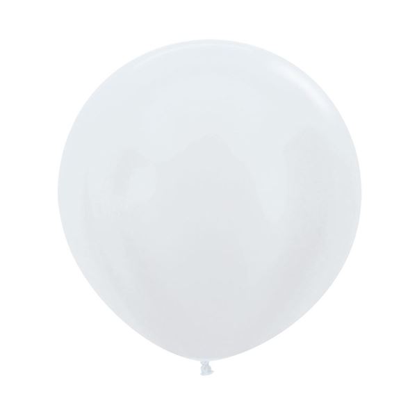 Imagen de Globos Blanco Satín 92cm Sempertex R36-405 (10)