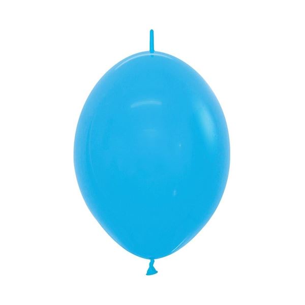 Imagen de Globos Azules Fashion Sólido 15cm Cadena Sempertex LOL6-040 (50)