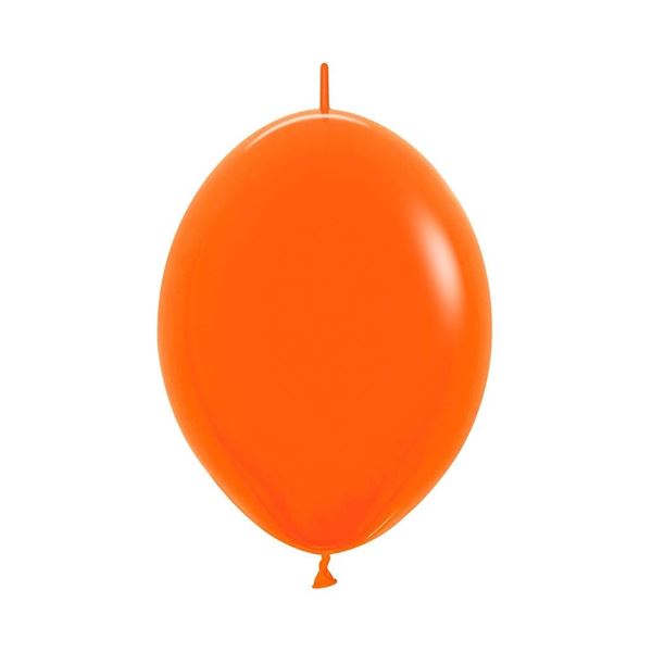 Imagen de Globos Naranja Fashion Sólido 15cm Cadena Sempertex LOL6-061 (50)