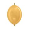 Imagen de Globos Dorados Metal 15cm Cadena Sempertex LOL6-570 (50)