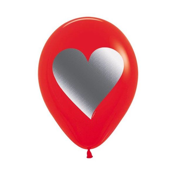 Picture of Globos Rojos Corazón Metal R12-CORMK (12)