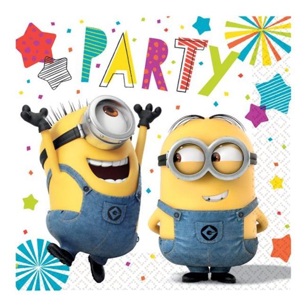 Imagens de Servilletas de Los Minions Party papel 33cm (16 unidades)