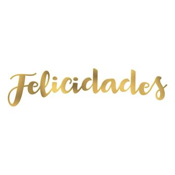 Picture of Guirnalda letras metalizadas FELICIDADES colores surtidos