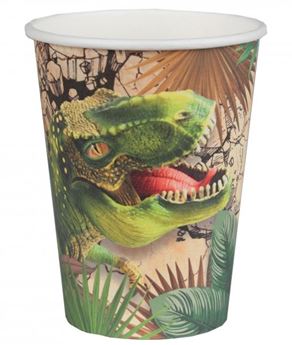 Imagen de Vasos Dinosaurio Jurassic cartón (10 unidades)
