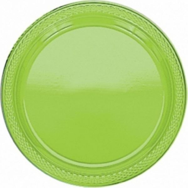 Imagen de Platos Verde Claro plástico 23cm (20 uds.)