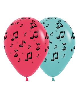 Picture of Globos Notas Musicales Látex (12 unidades)