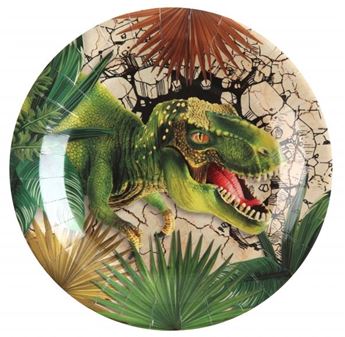 Imagens de Platos Dinosaurio Jurassic cartón 23cm (10)