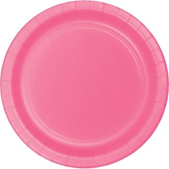 Picture of Platos Rosa cartón 23cm (8 unidades)