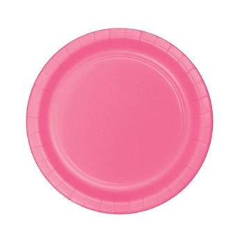 Picture of Platos Rosa cartón 18cm (8 unidades)