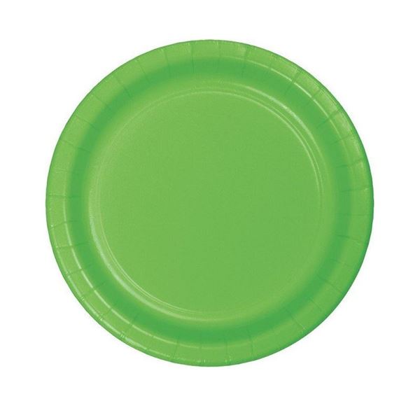 Picture of Platos Verde Claro Celebrations cartón 18cm (8 unidades)