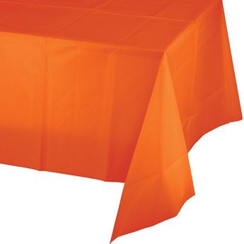 Imagen de Mantel Naranja Celebrations plástico (137cm x 274cm)