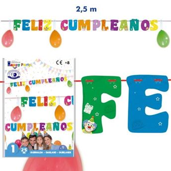 Picture of Guirnalda Feliz Cumpleaños Colores (2,5m)