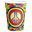 Imagen de Vasos Hippie Signo Paz cartón 200ml (8 unidades)