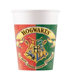 Imagen de Vasos de Harry Potter Hogwarts cartón (8 unidades)