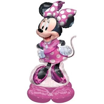 Imagen de Globo Minnie Mouse Disney con Base sin Helio (121cm)