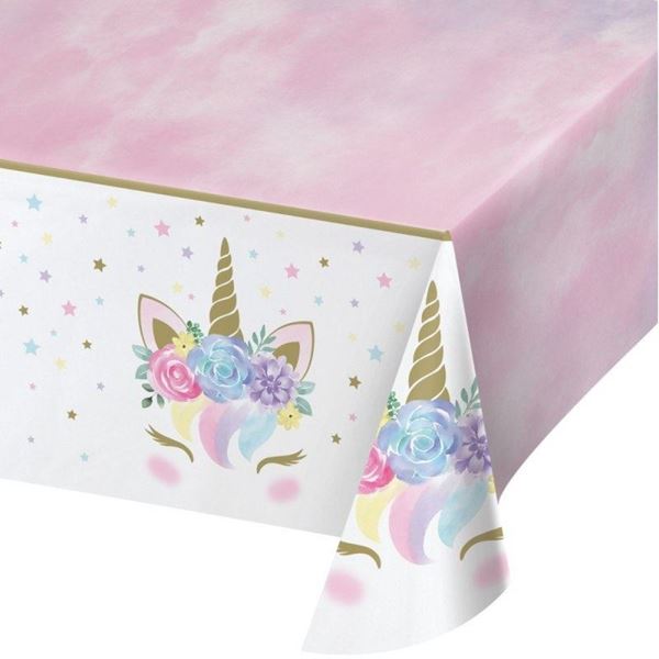 Picture of Mantel Unicornio Dulce plástico (132cm x 259cm)