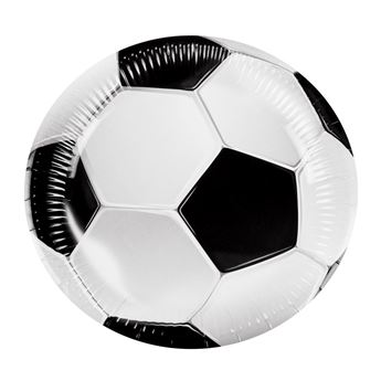 Imagen de Platos Fútbol Balones cartón 23cm (10 unidades)