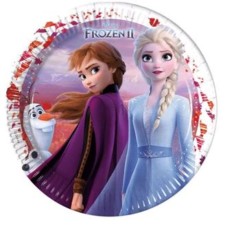 Imagen de Platos de Frozen Disney cartón 23cm (8 unidades)
