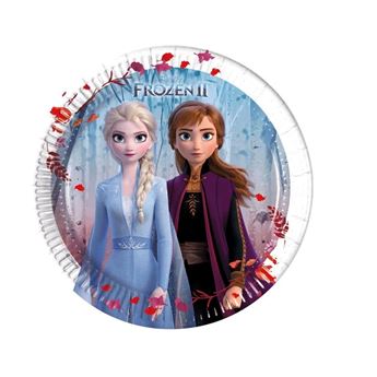 Imagen de Platos de Frozen Disney cartón 18cm (8 unidades)