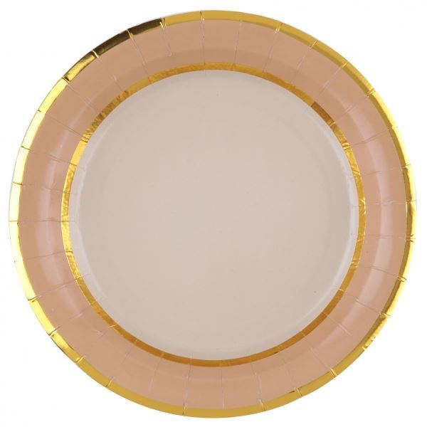 Imagen de Platos Crema Chic cartón 23cm (10 uds.)