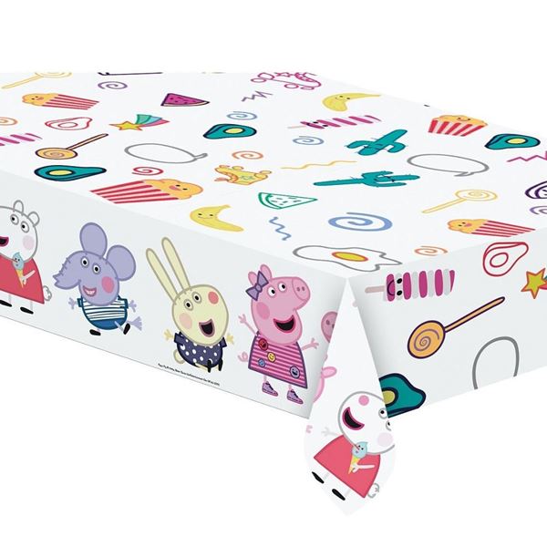 Imagens de Mantel de Peppa Pig y Amigos plástico (120cm x 180cm)