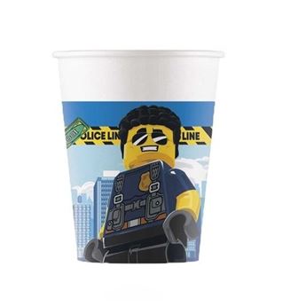 Imagen de Vasos de LEGO City cartón (8 unidades)