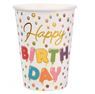Imagen de Vasos Happy Birthday Colores cartón (10 unidades)