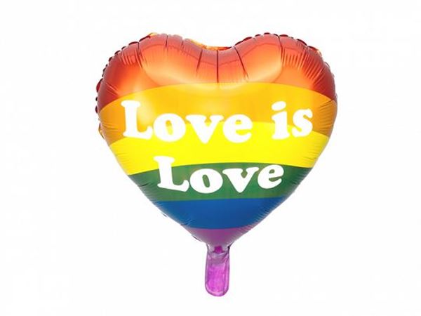 Imagen de Globo Corazón Orgullo LGBT (35cm)