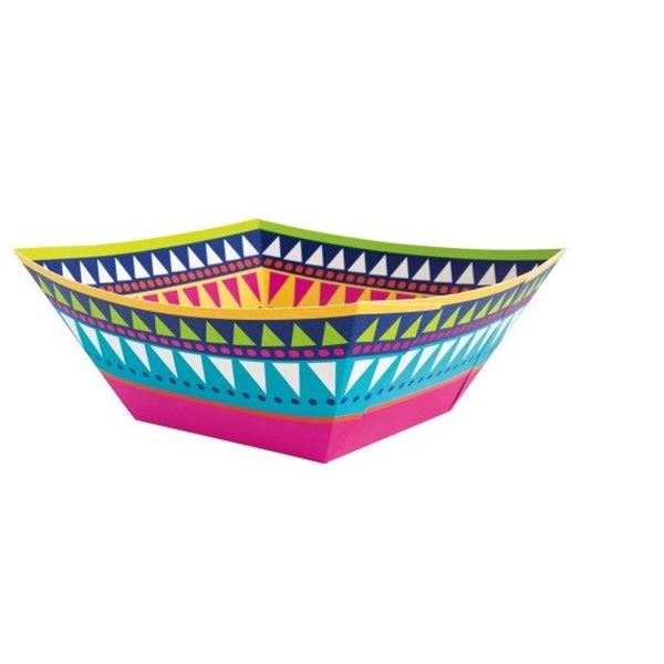 Imagen de Bol Boho Fiesta Cuadrado cartón 24cm (1 unidad)