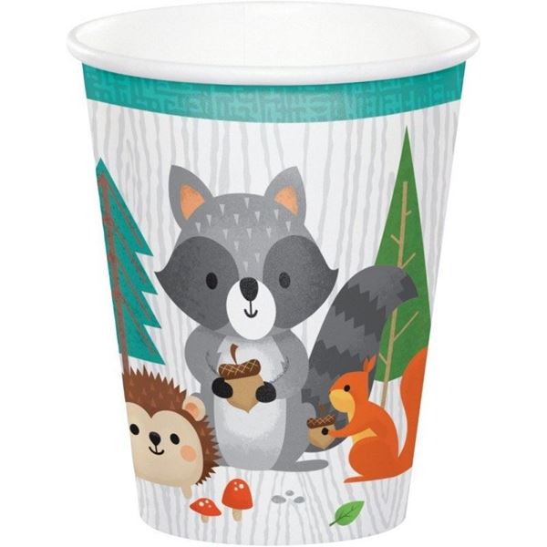 Picture of Vasos Amigos del bosque Infantil cartón (8)