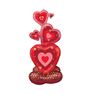 Picture of Globo Corazones Rojo con Base sin Helio (139cm)