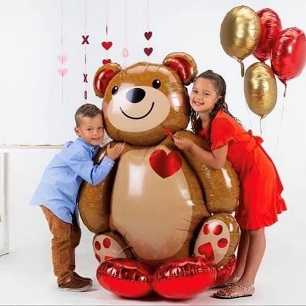 Imagens de Globo de Foil Gigante AirLoonz Oso de Peluche (86 x 121 cm)