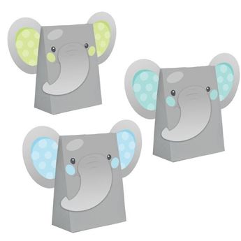 Imagen de Bolsas Elefante Dulce Azul papel (8 unidades)
