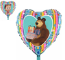 Picture of Globo Corazón Masha y el Oso (45cm)