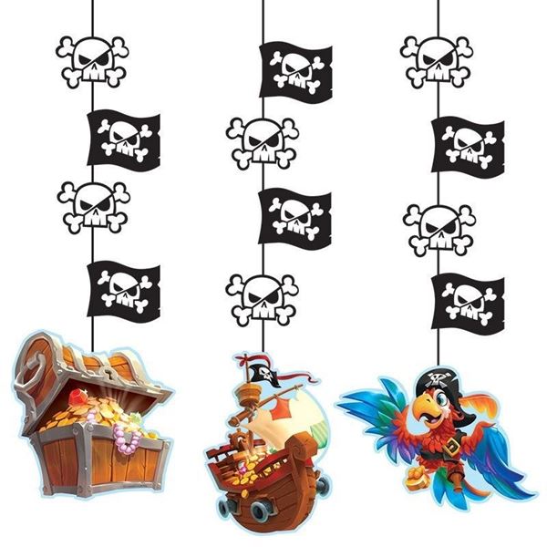 Imagen de Decoración Colgante Piratas Cofre del Tesoro (3)