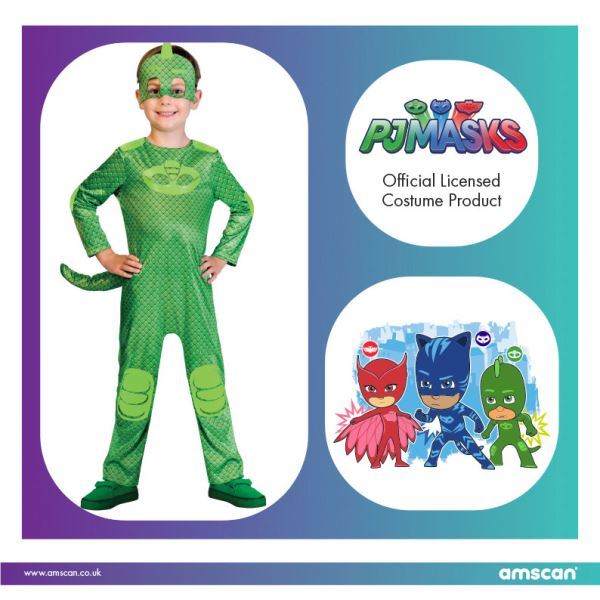 Imagens de Disfraz PJ Masks Gekko (2-3 Años)