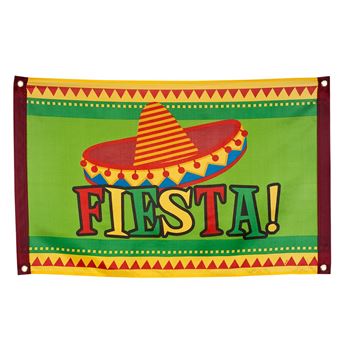 Imagens de Bandera Fiesta Mexicana Tela (60cm x 90cm)