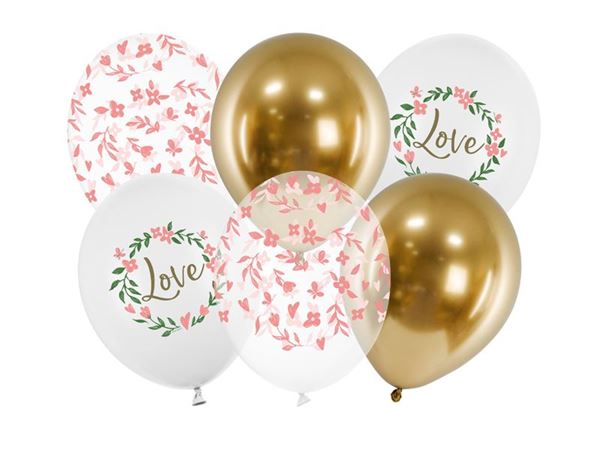 Imagen de Globos Bouquet Love Látex (6 unidades)