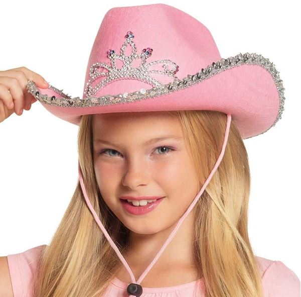 Imagen de Sombrero de Vaquero Rosa Infantil