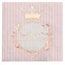 Imagen de Servilletas Princesas Rosa Dorado papel 25cm (20 unidades)