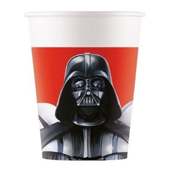 Imagen de Vasos Star Wars Lado Oscuro cartón (8 unidades)