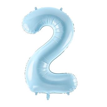 Guirnalda Feliz Cumpleaños con globos azul claro de 2,50m de largo