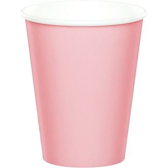 Picture of Vasos Rosa Pastel cartón (8 unidades)