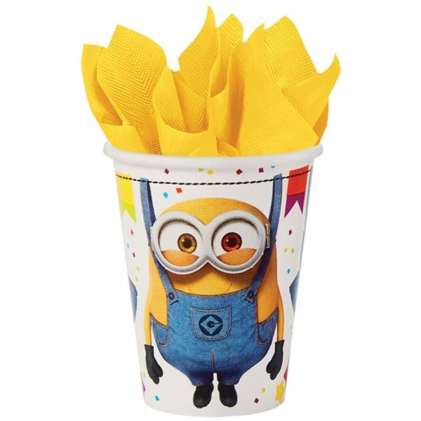 Imagen de Vasos de Minions Party cartón (8 unidades)