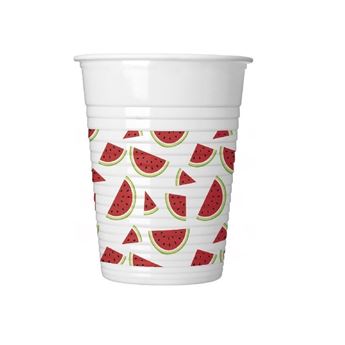 Imagen de Vasos Watermelon plástico (8 unidades)