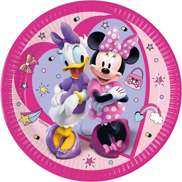 Imagen de Platos de Minnie Mouse Disney cartón 23cm (8 unidades)