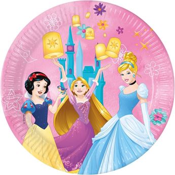 Imagen de Platos de Princesas Disney Story cartón 23cm (8 unidades)