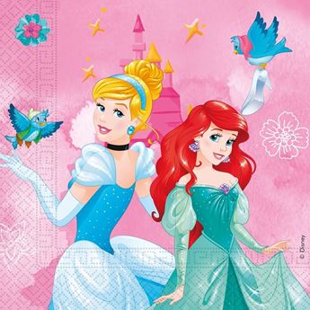 Imagen de Servilletas de Princesas Disney Story papel 33cm (20 unidades)