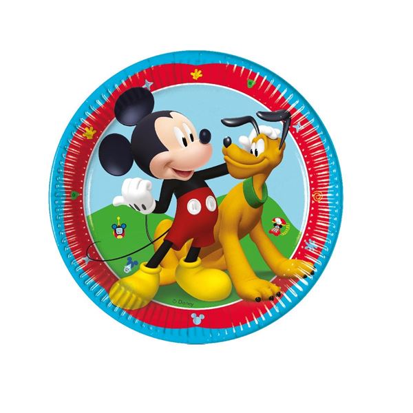 Picture of Platos de Mickey Mouse Rock House cartón 20cm (8 unidades)