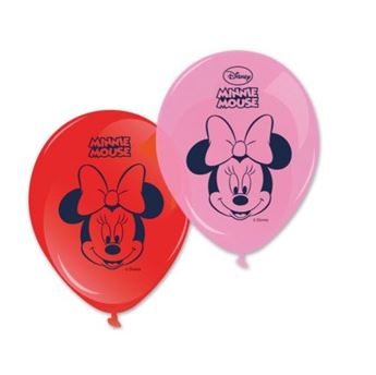 Imagen de Globos Minnie Mouse Dots Látex (8 unidades)